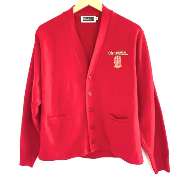 Blueberry Apparel Sweaters - St Francis | Academia knit sweater collegiate varsity cardigan women’s x…